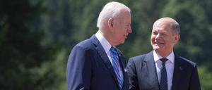 Olaf Scholz und Joe Biden 2022 beim G7-Treffen auf Schloss Elmau