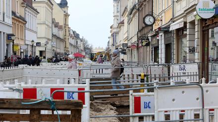 Baustelle in der Brandenburger Straße