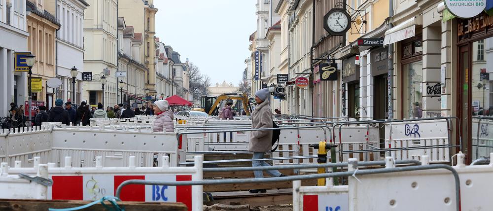 Baustelle in der Brandenburger Straße