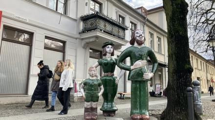 Familie Grün in der Brandenburger Straße in Potsdam.