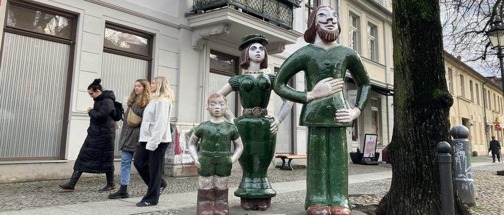 Familie Grün in der Brandenburger Straße in Potsdam.
