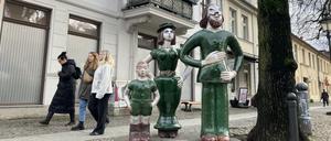 Familie Grün in der Brandenburger Straße in Potsdam.