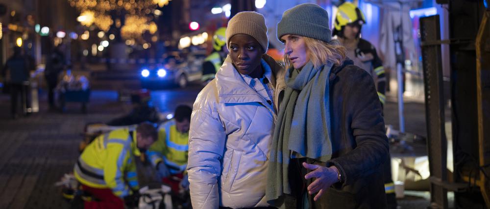Die „Tatort“-Kommissarinnen Charlotte Lindholm (Maria Furtwängler) und Anaïs Schmitz (Florence Kasumba)