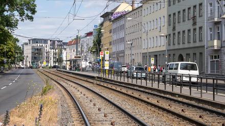 Die Berliner Allee in Weißensee.