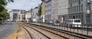 Die Berliner Allee in Weißensee.