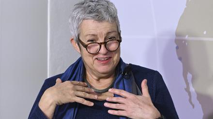 Carola Lentz, die Präsidentin des Goethe-Instituts, bei der Jahres-Pressekonferenz vom Goethe-Institut Mitte Dezember.