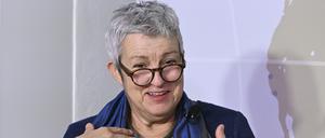 Carola Lentz, die Präsidentin des Goethe-Instituts, bei der Jahres-Pressekonferenz vom Goethe-Institut Mitte Dezember.