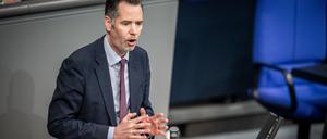 Christian Dürr, Fraktionsvorsitzender der FDP, spricht im Bundestag in der Generaldebatte zum Etat des Bundeskanzlers und des Bundeskanzleramts. 