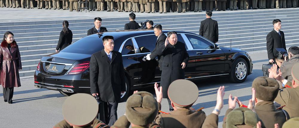 Kim Jong Un hat offenbar eine Vorliebe für deutsche Karossen.