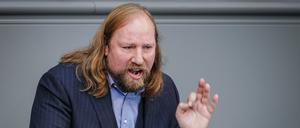 Anton Hofreiter, Bundestagsabgeordneter von Bündnis 90/Die Grünen, spricht bei der Sitzung des Bundestags (Archivbild vom 20.10.2022).