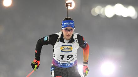 Franziska Preuß war am Freitag die beste Deutsche beim WM-Sprint.