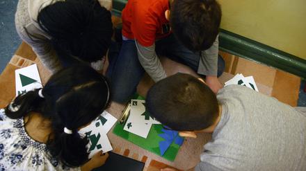 Diese Kinder der Wedding-Grundschule gehörten 2014 zu den ersten, die von  Berlins eigenem Brennpunktprogramm , dem „Bonusprogramm“ profitierten.