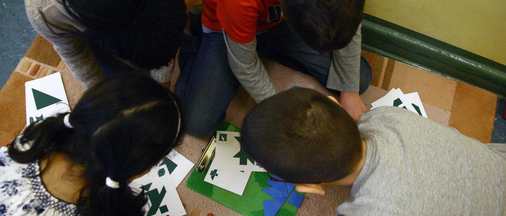 Diese Kinder der Wedding-Grundschule gehörten 2014 zu den ersten, die von  Berlins eigenem Brennpunktprogramm , dem „Bonusprogramm“ profitierten.