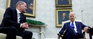 US-Präsident Joe Biden im Oval Office mit Bundeskanzler Olaf Scholz