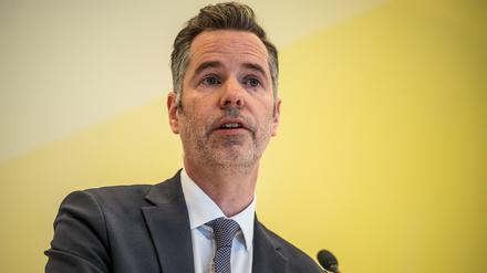 Christian Dürr, Fraktionsvorsitzender der FDP, spricht bei einem Pressestatement vor Beginn der Fraktionssitzung (Archivbild vom 29.01.2024).