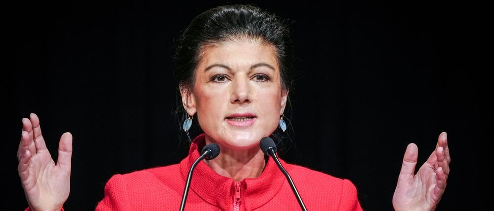 Sahra Wagenknecht spricht beim Gründungsparteitag ihrer neuen Partei (Archivbild vom 27.01.2024).