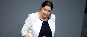 Birgit Malsack-Winkemann, damals Bundestagsabgeordnete der AfD, spricht im Jahr 2019 bei der Haushalts-Beratung des Etats vom Bundesministerium für Gesundheit im Deutschen Bundestag.