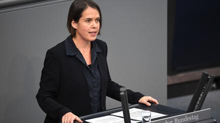 Die frühere Bundestagsabgeordnete Christine Buchholz (Linke).