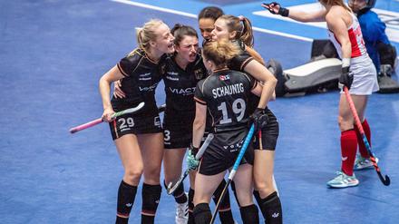 Viel Grund zum Jubeln hatten die deutschen Spielerinnen an den vier EM-Tagen im Horst-Korber-Sportzentrum. 