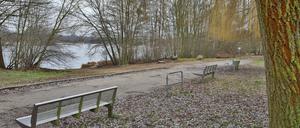An einiges Stellen kommt man in Große Glienicke ans Ufer. An anderen nicht.