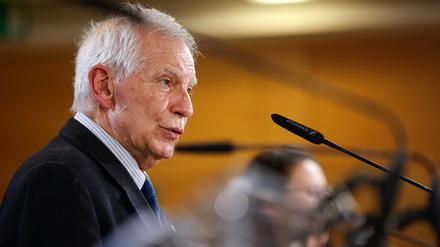 Josep Borrell, Hoher Vertreter der EU für Außen- und Sicherheitspolitik, bei einem Treffen in Brüssel.