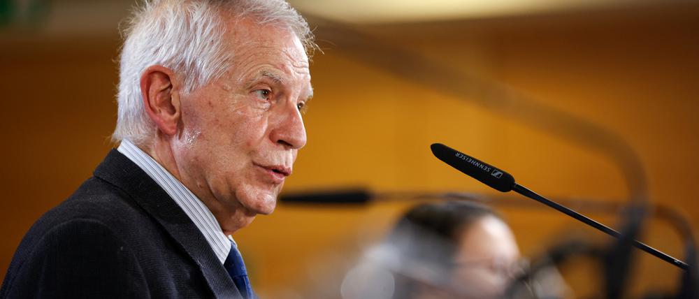 Josep Borrell, Hoher Vertreter der EU für Außen- und Sicherheitspolitik, bei einem Treffen in Brüssel.