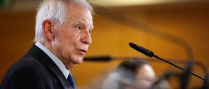 Josep Borrell, Hoher Vertreter der EU für Außen- und Sicherheitspolitik, bei einem Treffen in Brüssel.