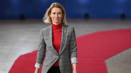 Estlands Regierungschefin Kaja Kallas 