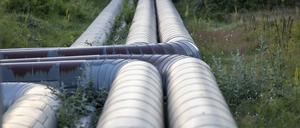 Fernwärme-Rohre verlaufen durch Grünflächen. Das deutsche Fernwärmenetz wächst, doch Beschwerden von Kunden über Nachzahlungen häufen sich. 