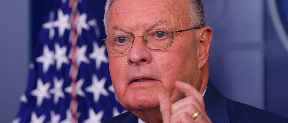 Keith Kellogg spricht am 22. September 2020 während einer täglichen Pressekonferenz im Weißen Haus in Washington, D.C., mit Journalisten.