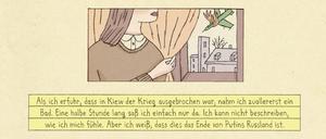 Eine Seite aus „Im Krieg“.