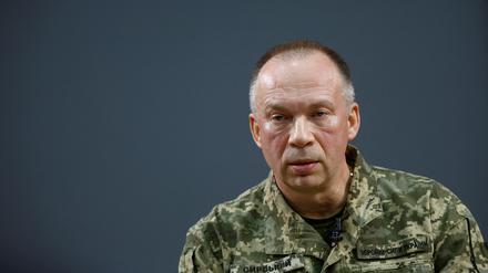 Generaloberst Oleksandr Syrskyi, Befehlshaber der ukrainischen Bodentruppen in der Region Charkiw, Ukraine, am 12. Januar 2024.