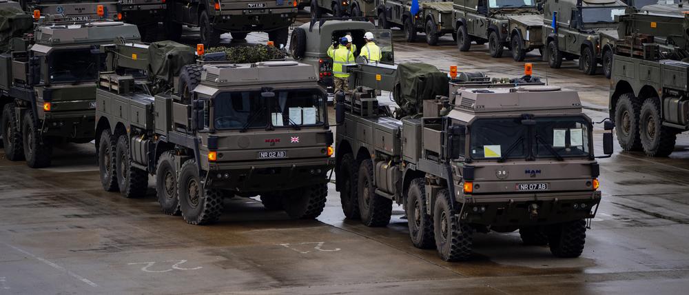 Die «7th Light Mechanised Brigade», auch bekannt als Desert Rats, bereitet sich auf ihre Reise nach Polen vor, um an der Übung «Steadfast Defender» teilzunehmen, dem größten Militärmanöver der Nato seit einer Generation. 