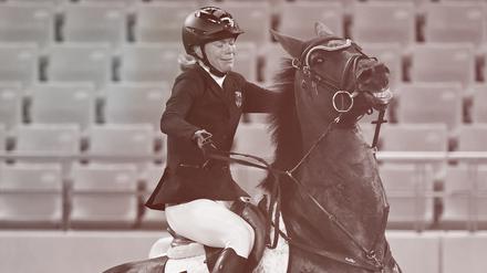 Annika Zillekens (damals noch Schleu) auf dem Pferd Saint Boy.