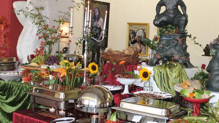 Ein Buffet zu Ehren Rubens im Märkischen Künstlerhof.
