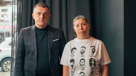 Sedat Gürbüz und Hamza Kurtović von der Initiative 19. Februar in Berlin, Hotel Motel One Berlin-Hackescher Markt.