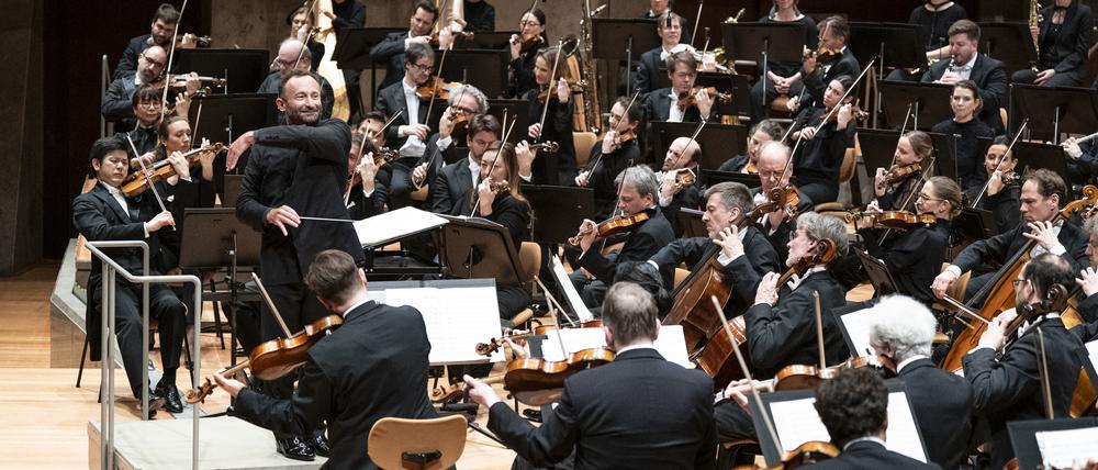 Kirill Petrenko und die Berliner Philharmoniker am 14. Februar 2024.