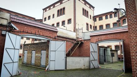 Innenhof der Gedenkstätte Lindenstraße 54 in Potsdam. 