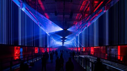 Die Ausstellung Vektor im Kraftwerk Berlin.