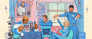 Dieses Bild mit den Darsteller:innen der „Fantastic Four“ veröffentlichte Masrvel am 14. Februar.