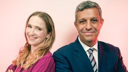Raed Saleh und Luise Lehmann, kandidieren gemeinsam für den SPD-Landesvorsitz der SPD Berlin