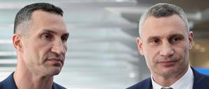 Wladimir und Vitali Klitschko beim Nato-Gipfel in Madrid.