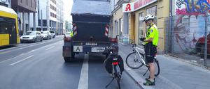 Meist kümmert sich die Fahrradstaffel um Falschparker.