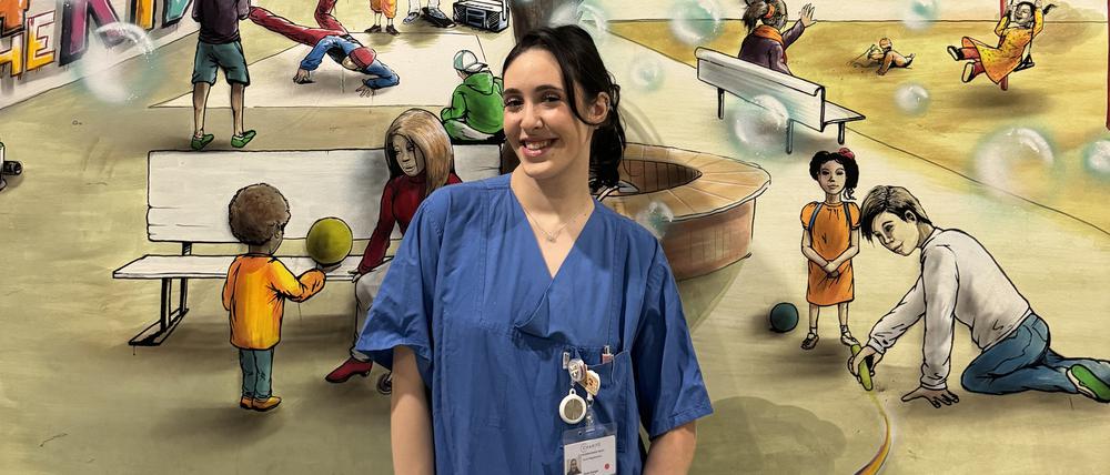 Sude G., 20, lässt sich an der Charité zur Pflegefachfrau ausbilden.