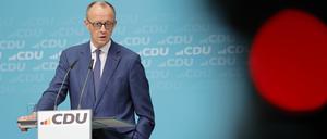 Friedrich Merz verweist darauf, dass der Brandbrief der Wirtschaft an alle 16 Ministerpräsidentinnen und -präsidenten gerichtet war.