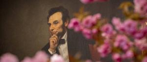 Ein Gemälde vom 16. Präsidenten der USA, Abraham Lincoln.