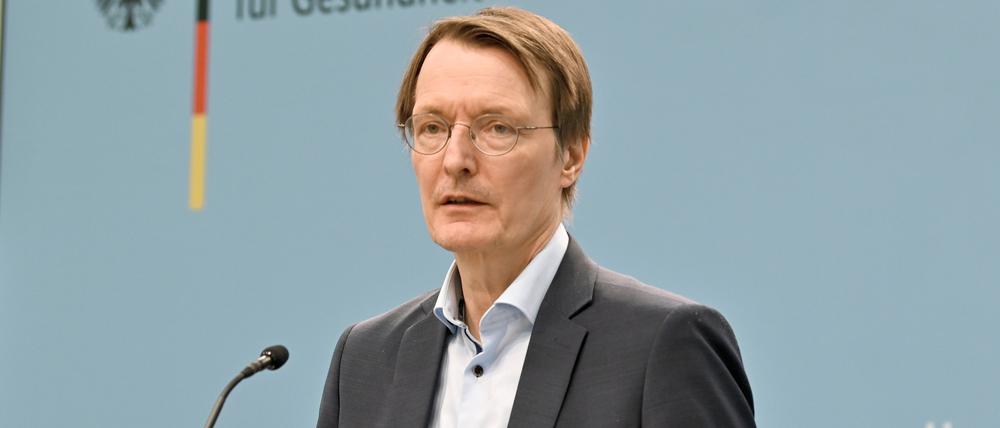 Der Bundesgesundheitsminister Karl Lauterbach (SPD).