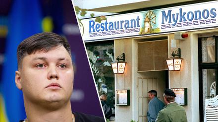Getöteter russischer Pilot Kuzminov und der einstige Berliner Exilanten-Treff „Mykonos“.