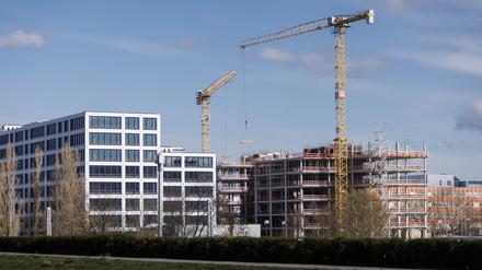 Symbolbild zum Thema Neubau. Berlin, 04.04.2023. Berlin Deutschland *** Symbol image about new building Berlin, 04 04 2023 Berlin Germany Copyright: xJaninexSchmitz/photothek.dex
Hausbau