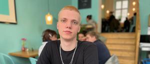FU-Student Rostyslav Nepomniashchykh, der 2022 aus Mariupol nach Berlin floh.